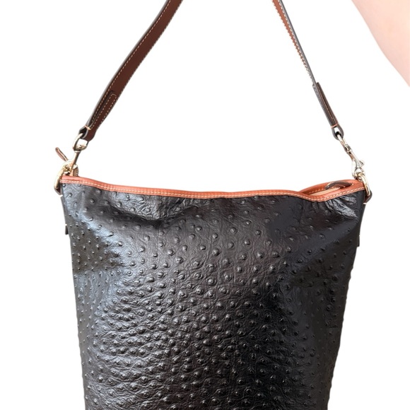 Dooney and Bourke large ostrich hobo shoulder - Picture 10 of 10